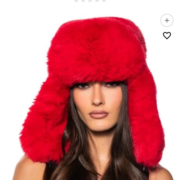 AKIRA Accessories - NWT AKIRA FAUX FUR RED SEXY GORGEOUS FULL HAT